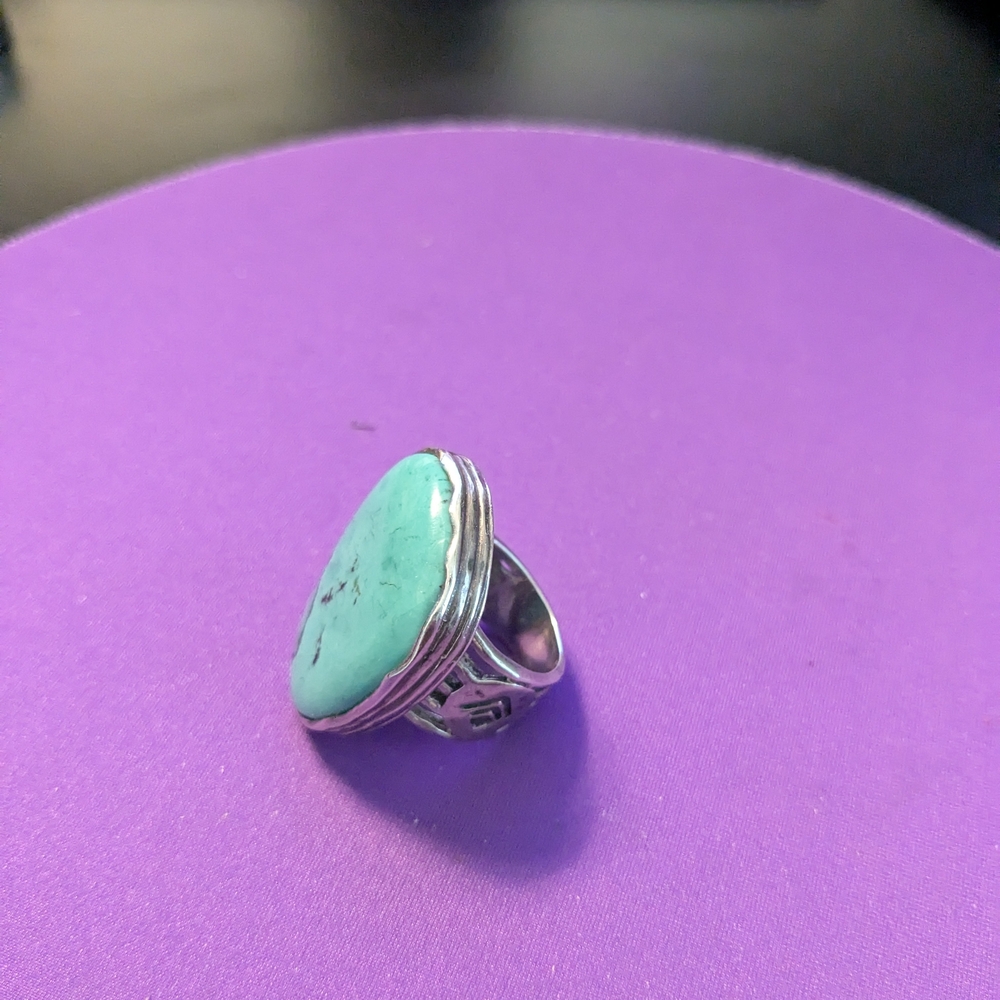 Silpada Turquoise Ring Size 6 1/4 R2017 - Picture 5 of 6